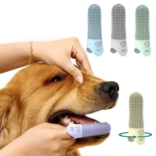 Pet Finger Toothbrush – Soft Silicone Teeth Cleaning for Dogs & Cats