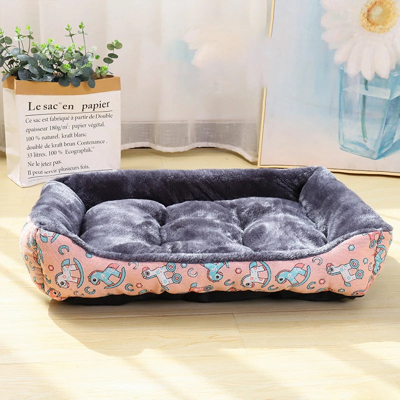 Luxury Plush Pet Bed – Soft, Warm & Cozy Sleeping Nest for Cats & Dogs