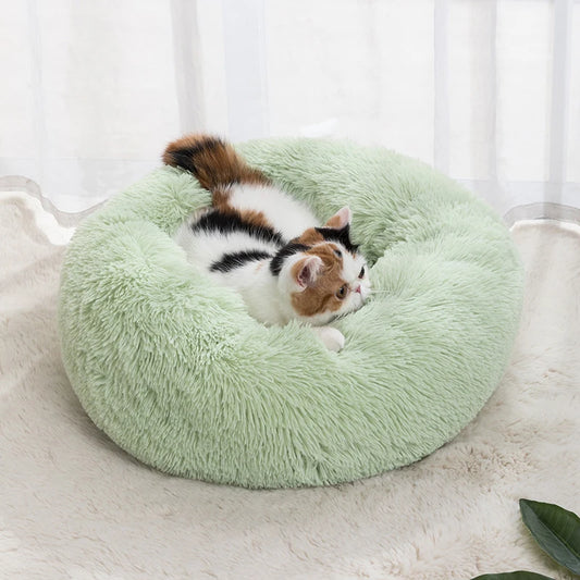 Ultra-Soft Plush Cat Nest – Cozy & Washable Pet Bed for Small Dogs & Kittens