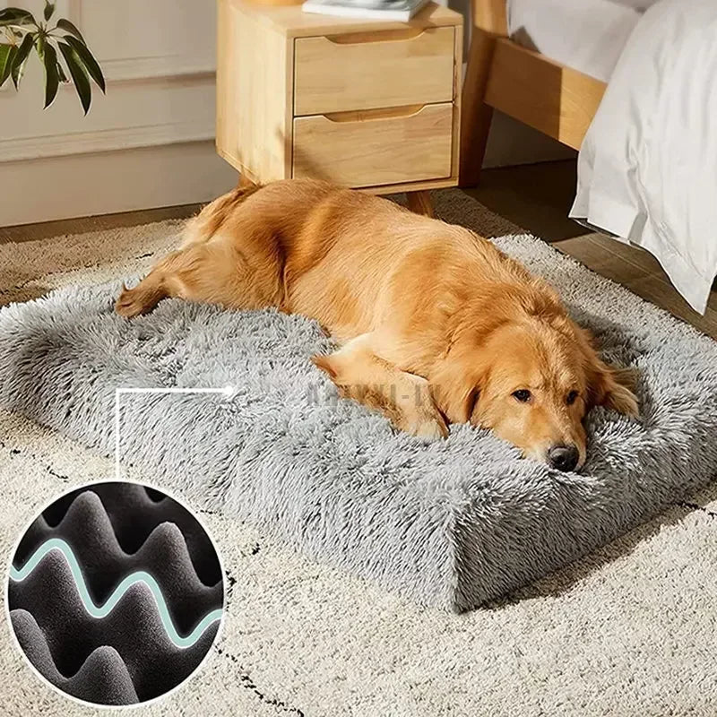 Orthopedic Plush Dog Bed – Ultra Soft, Anti-Slip, Large Pet Cushion for Ultimate Comfort