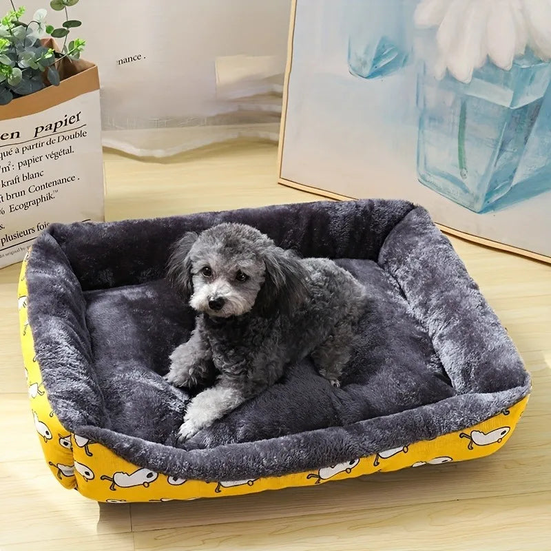 Luxury Plush Pet Bed – Soft, Warm & Cozy Sleeping Nest for Cats & Dogs