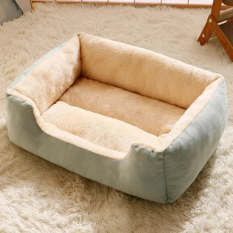 Luxury Soft Plush Pet Bed – Cozy & Warm Sleeping Nest for Cats & Small Dogs