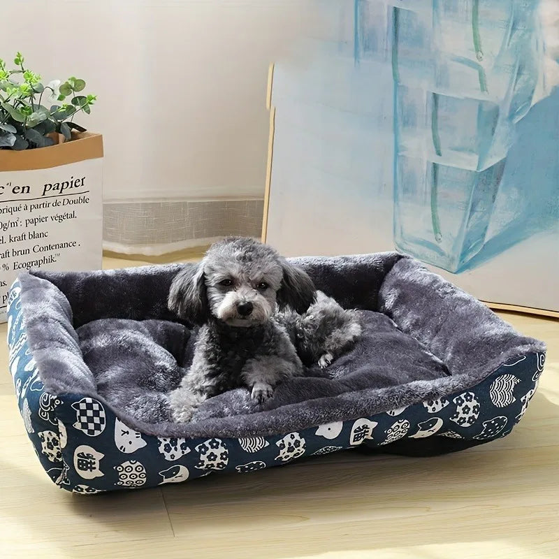 Luxury Plush Pet Bed – Soft, Warm & Cozy Sleeping Nest for Cats & Dogs