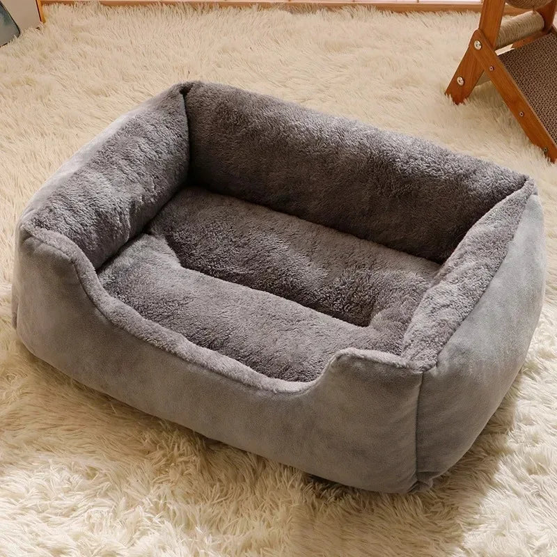 Luxury Soft Plush Pet Bed – Cozy & Warm Sleeping Nest for Cats & Small Dogs