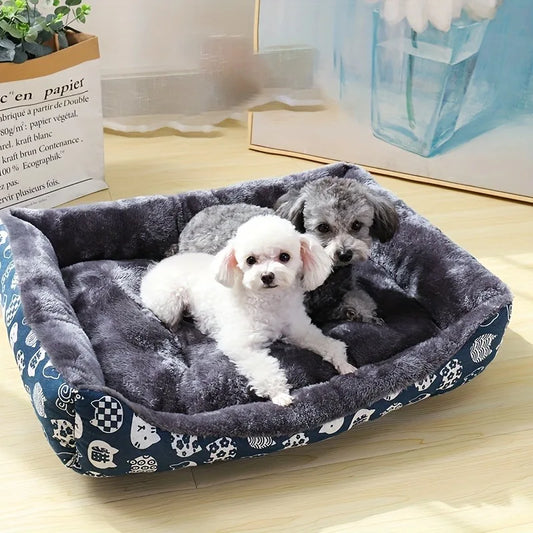 Luxury Plush Pet Bed – Soft, Warm & Cozy Sleeping Nest for Cats & Dogs